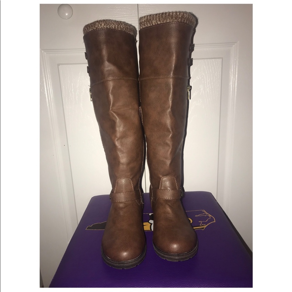 JustFab size 9 brown boots
